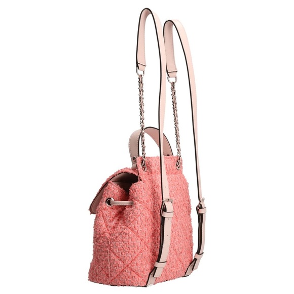 New GUESS Cessily Flap Backpack Coral - Picture 5 of 11